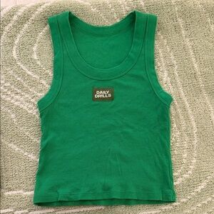 Daily Drills Logo Ribbed Tank